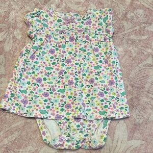 Floral Print Baby Dress with Bloomers